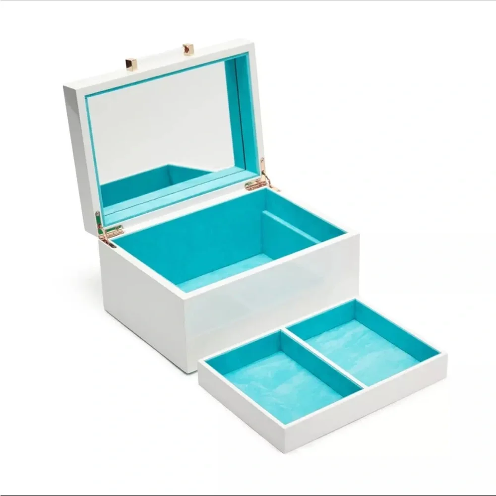White Storage Box with Handle - Picture 4 of 4